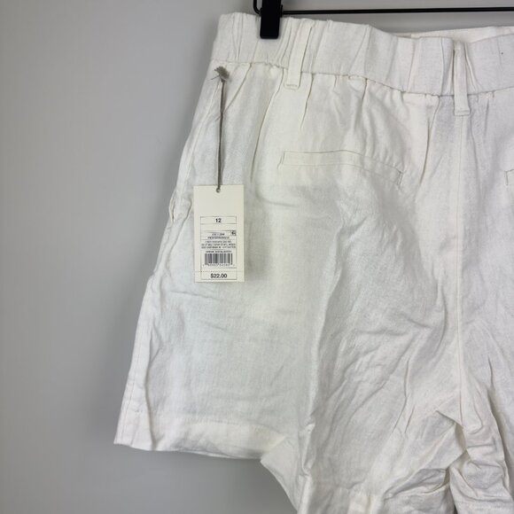 NWT Target Women's Linen Shorts, Size 12 - Picture 4 of 4